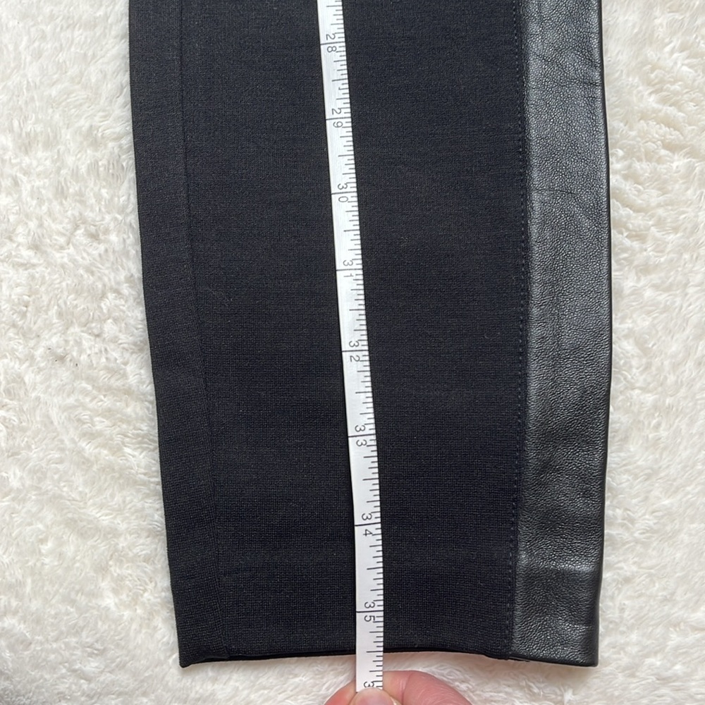 J.Crew Pixie Pants Stretch Pointe Black, Leather … - image 6